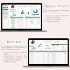 Wedding Planner Digital Download | Wedding Budget Tracker, Guest List, Timeline, Checklist, Seating Chart