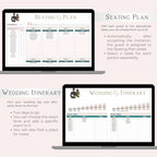 Wedding Planner Digital Download | Wedding Budget Tracker, Guest List, Timeline, Checklist, Seating Chart