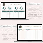 Wedding Planner Digital Download | Wedding Budget Tracker, Guest List, Timeline, Checklist, Seating Chart