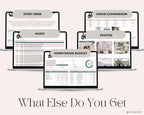Wedding Planner Digital Download | Wedding Budget Tracker, Guest List, Timeline, Checklist, Seating Chart