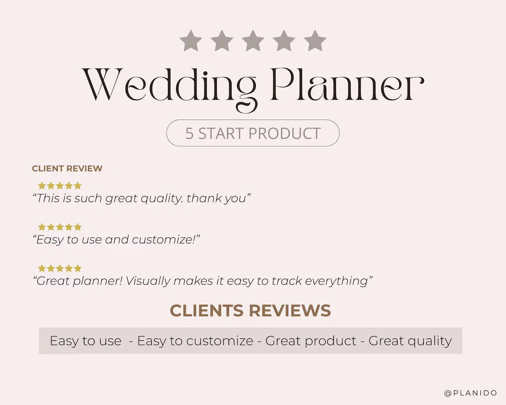Wedding Planner Digital Download | Wedding Budget Tracker, Guest List, Timeline, Checklist, Seating Chart