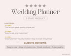 Wedding Planner Digital Download | Wedding Budget Tracker, Guest List, Timeline, Checklist, Seating Chart